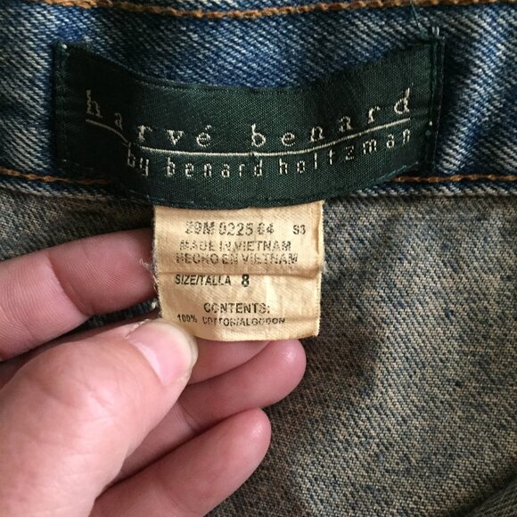 VTG Sz 8 High Waisted Jeans Harve Bernard, Denim, 70s, 80s, Mom Jeans, Seamwork - Picture 8 of 9